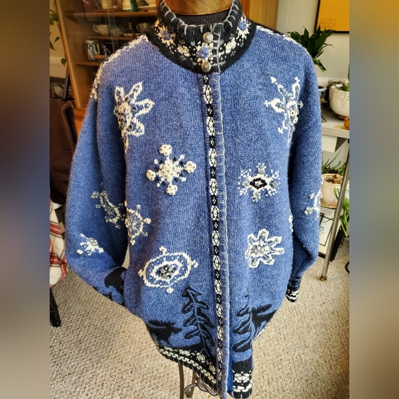 Icelandic Design Jackets & Blazers - Vintage Icelandic sweater jacket lined